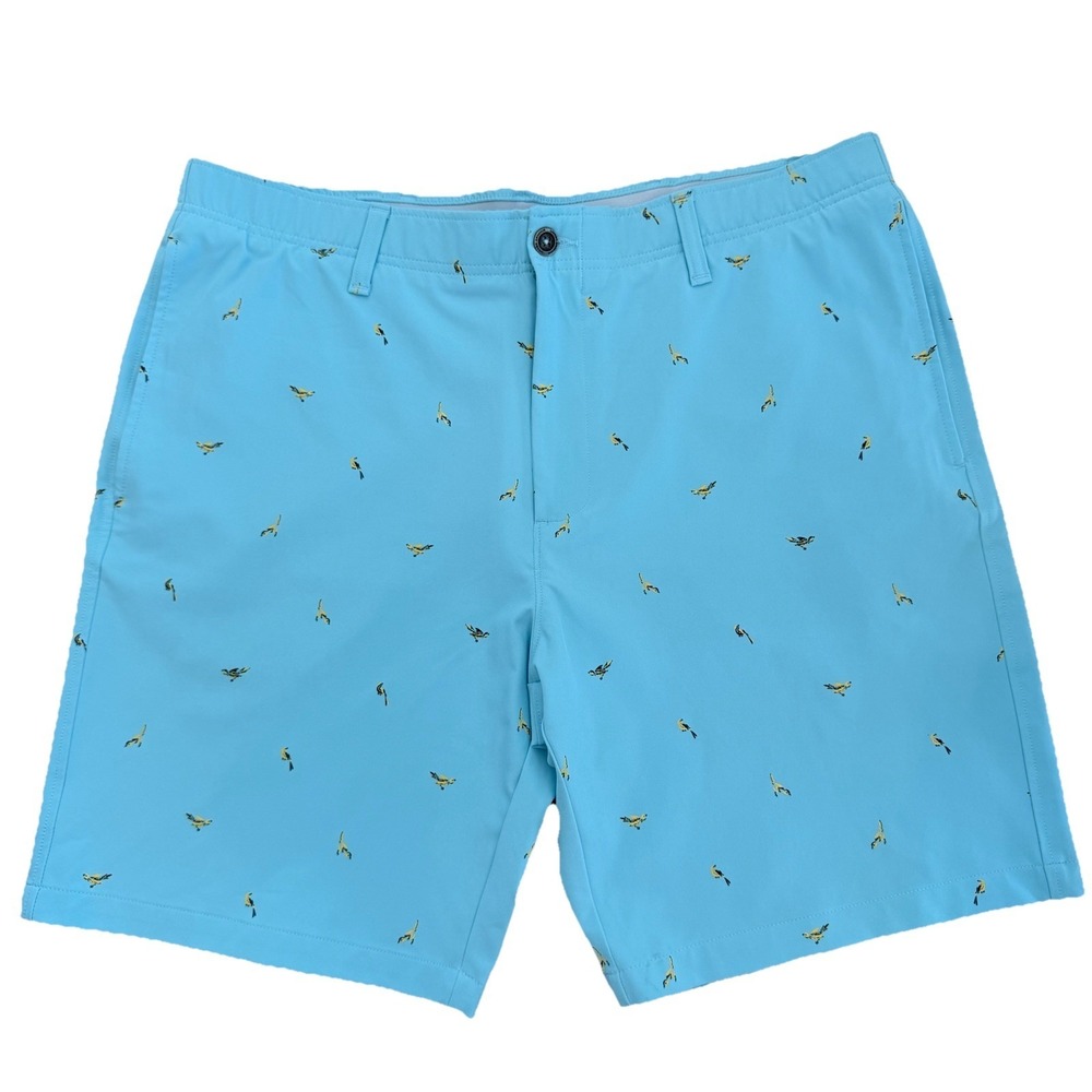 Under Armour UA Printed Storm Golf Shorts Men's Size 40 Light Blue